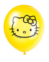 Hello Kitty Latex Balloons - 12", 8 Count, Vibrant Birthday Party Decorations