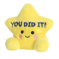 Aurora Adorable Palm Pals You Did It Star Stuffed Animal - Fun Collectible Plush for Kids and Adult Collectors - A Gift of Affection to Express Congratulations - Yellow 5 Inches