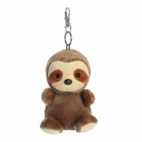 Aurora Palm Pals Slomo Sloth Clip-On Plush 4 Inch – Cute Collectible Stuffed Animal Keychain for Kids and Gifts