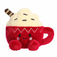 Aurora® Festive Palm Pals™ Cassia Hot Cocoa™ Stuffed Animal - Fun Collectible Plush for Kids and Adult Collectors - Perfect for Holiday Decorations or Gifts - Red 5 Inches