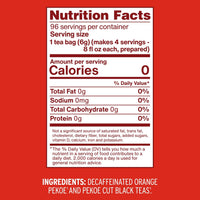 Luzianne Decaffeinated Iced Tea Bags, Family Size, 24 Count Box (Pack of 1) – Smooth, Refreshing Decaf Black Tea Specially Blended for Iced Tea