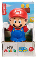 Fisher-Price Little People My Mario Nintendo Action Figure for Kids, 7 cm Plastic Mario Character Toy, Red & Blue, Ages 3+