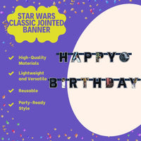 Star Wars Classic Jointed Banner – Multicolor Party Decoration for Themed Events and Celebrations