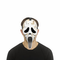 Fun World Ghost Face Distressed Hockey Mask