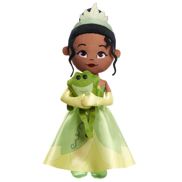 Disney Princess Lil' Friends Plush Tiana & Naveen 14.5-inch Plush Doll, Officially Licensed Kids Toys for Ages 3 Up, Gifts and Presents by Just Play