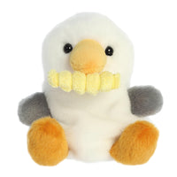 Aurora World Palm Pals Buoy Seagull with Fry Plush Stuffed Animal - Weighted Bean Pellet Fill - Collectible Aquatic Character - White 5 Inches