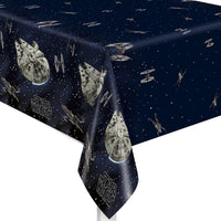 Star Wars Classic Plastic Table Cover – 54 x 84 Inch Rectangular Multicolor Party Tablecloth for Star Wars Themed Birthday Parties and Galactic Celebrations