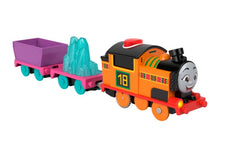 Fisher-Price Thomas & Friends Talking Nia Motorized Toy Train – Battery-Powered Engine with Sounds & Phrases – Preschool Train Set for Kids Ages 3 Years & Up