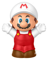 Fisher-Price Little People My Mario & Fire Mario Action Figures Set, 7 cm Plastic Collectible Toy Characters for Kids Ages 3+