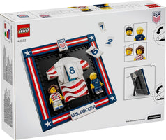 LEGO Editions 2026 U.S. Soccer National Team Jersey Set #43033 – 167 Pieces, Customizable Framed Jersey Display with 2 Minifigures | Ages 10+ | World Cup Soccer Gift
