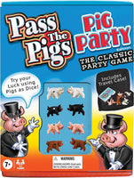 Winning Moves Pass The Pigs Pig Party Edition Game, Dice Game for Up to 4 Players, Ages 7+