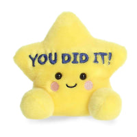 Aurora Adorable Palm Pals You Did It Star Stuffed Animal - Fun Collectible Plush for Kids and Adult Collectors - A Gift of Affection to Express Congratulations - Yellow 5 Inches