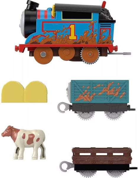 “Thomas & Friends Motorized Muddy Thomas engine with Troublesome Truck ...