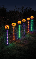 Fun World Solar Pumpkin Pathway Lights - Set of 6 (20