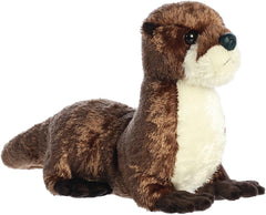Aurora Flopsie River Otter Stuffed Animal – 12 Inch Soft Plush Toy, Cute Brown Otter Plush for Kids, Collectors, and Animal Lovers
