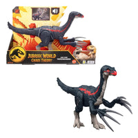 Mattel Jurassic World Chaos Theory Slash N Roar Therizinosaurus Dinosaur Action Figure Toy, Attack Claws & Sound, Digital Play