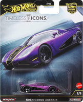 Hot Wheels Premium Car Culture Collectible Toy Car, 1:64 Scale Die-Cast Koenigsegg Agera R, Timeless Icons Vehicle with Real Riders Tires