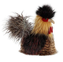 Aurora World Luxe Boutique Jacques Rooster Cockerel Stuffed Animal, Premium Long Fur Plush, Bean Pellet Weighted, Multicolor, 10.5 Inches