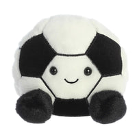 Aurora® Adorable Palm Pals™ Striker Soccerball™ Stuffed Animal - Fun Collectible Plush for Kids and Adult Collectors - Perfect for Decorating Rooms and Birthday Gifts - Black 4 Inches