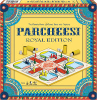Winning Moves Games USA Dice Game – Parcheesi Royal Edition: Classic Family Favorite with Artwork, Tokens & Dice Cups, 2–4 Players, Ages 8+