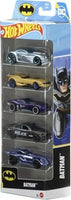 Hot Wheels Batman Toy Car 5-Pack, Set of 5 1:64 Scale Die-Cast Batman-Themed Vehicles Including The Batmobile