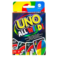 Mattel Games UNO All Wild Card Game with 112 Cards, Gift for Kid, Family & Adult Game Night for Players 7 Years & Older