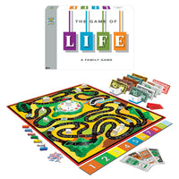 Winning Moves Board Games USA The Game of Life 1960 Edition – Classic Gameplay with Spinner, Mountains, Careers, Insurance, for 2-6 Players, Ages 10+