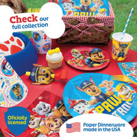 Unique Paw Patrol Birthday Party Supplies for 16 Guests – 79 Piece Kit | Plates, Napkins, Table Cover, Banner, Swirls, Balloons & Sticker | Officially Licensed