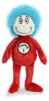 Aurora Dr. Seuss Thing 1 Stuffed Animal - Officially Licensed Cat in the Hat Polyester Plush Toy with Bean Pellet Fill - Red, Blue & White - 12 Inches