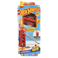 Hot Wheels City Speed & Go Fire Station Playset, 2 Cars, 2026