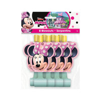 Multicolor Disney Iconic Minnie Mouse Blowouts (8 Count) - Excellent addition to Birthdays, Kids' Parties, or any Minnie Mouse-Themed Party