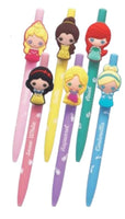 Disney Princess Soft Touch Ballpoint Pen Set – 6 Pack – Cute Pens for Girls, Smooth Writing, Comfortable Grip, School Supplies, Party Favor Filler