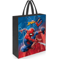 Spider-Man Plastic Tote Bag 13 x 11 Inch – Reusable Party Favor Bag for Kids, Gifts and Everyday Use