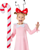 InSpirit Designs Dr. Seuss Kids Cindy Lou Who Costume Kit | Officially Licensed | The Grinch Who Stole Christmas | 3 Piece Costume Set