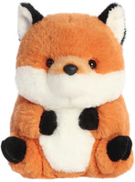 Aurora Rolly Pet Finley Fox Stuffed Animal — Soft Round Plush Toy in Orange, 5 Inches — Adorable Companion for Kids & Collectors