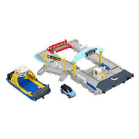 Matchbox Action Drivers Ferry Port Playset with Detachable Ferry Boat & Land Rover Die-Cast Car – Interactive Vehicle Playset with Lights & Sounds for Kids 3+