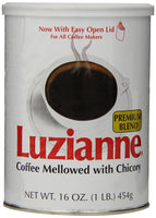 Luzianne Coffee Can – Medium Roast Ground Coffee, 13 Ounce (5.42-MF) Metal Can, Smooth and Rich Flavor Made with 100% Pure Coffee