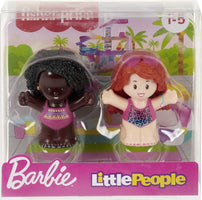 Fisher-Price Barbie Swimming Figure Set Little People, 2-Pack of Toys for Toddler and Preschool Pretend Play