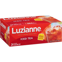Luzianne Iced Hibiscus Tea Bags, Family Size – Naturally Caffeine Free Herbal Tea with Bright, Refreshing Flavor, Perfect for Iced Tea Brewing
