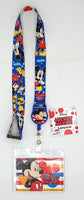 Disney 85791 Mickey Mouse Lanyard with Zip Lock Card Holder, Multicolor