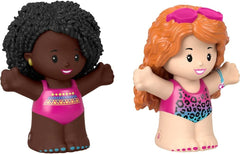 Fisher-Price Barbie Swimming Figure Set Little People, 2-Pack of Toys for Toddler and Preschool Pretend Play